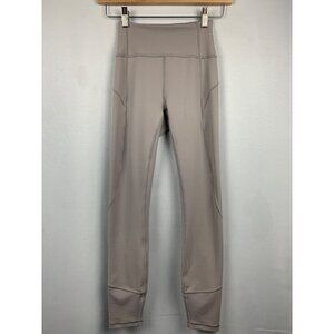 Lululemon Womens High-Waisted Leggings Gray Size 2
